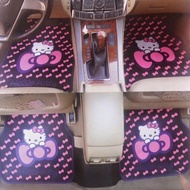 Local Stock♚﹍☃Skyh.ph Hello kitty 5in1 car matting pubber rice