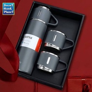 500ML Vacuum Flask Set With 3 Cups Stainless Steel Vacuum Flask Set Coffee Mug Travel Mug Multi Colo