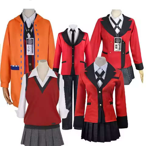 Anime Kakegurui Cosplay Jabami Yumeko Costume Momobami Kirari Jk School Uniform Ryota Suzui Yomoduki