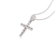 SK Jewellery Joyous Cross White Gold Pendant