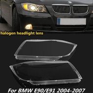 Headlight Case For BMW E90/E91 2004-2007 Halogen Headlight Cover Shell Headlight Glass Lens Automobi