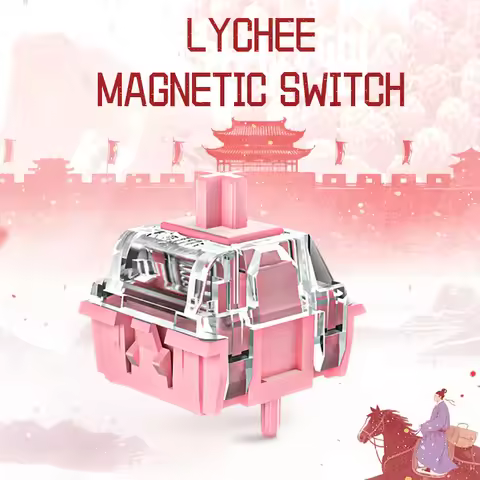 Kailh Lychee Magnetic Switch PC Transparent Upper Housing Corss Stem Smooth RT0.01 HE Keyboard Switc