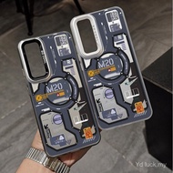 Technology Sense Mecha Trendy Fashion Shock-resistant Phone Case Suitable for Samsung S24/S24FE/S22U
