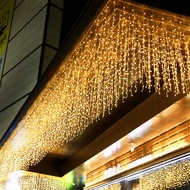 [SG STOCK]4M LED String Light Fairy Curtain Lights Wedding Festive Christmas Decoration Lighting String Curtain Ceiling Light