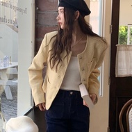 [Ready Stock] [Speed] Women's tweed jacket is gentle and long-sleeve loose for women NAS2316