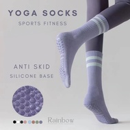 Elastic Yoga Socks Anti Slip Zumba Pilates Running Cotton Socks Silicone Base