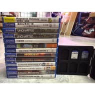 PS VITA Games Ragnarok Odyssey Project Diva F2nd One Piece Pirate Warriors 3 Uncharted Golden Abyss