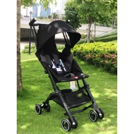 Gb Pockit + All-Terrain, Velvet Black Folding Stroller