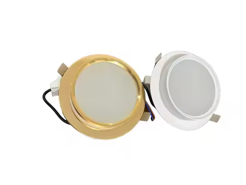 Luxury embedded down light LED ceiling light black embedded black gold and silver frame home ceiling