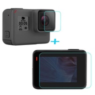 Tempered Glass Protector Cover Case For GoPro Go pro Hero5 Hero6 Hero 5/6 Black Front Camera Lens LC