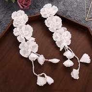YADORNOS 2pcs Cài Tóc Handmade Đính Đá Hình Hoa Tua Rua Trang Trí Dành Cho Nữ TF-Ais-VN