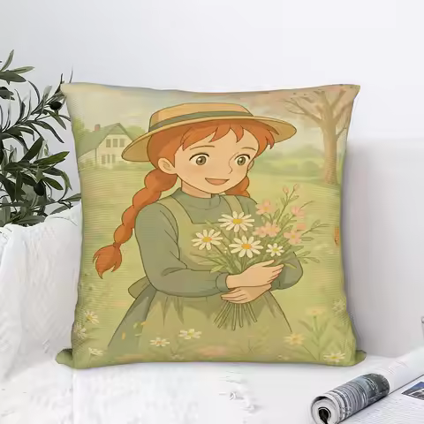 Pillow Case Anne of Green Gables Comfy Pillow Cover For Wedding Party Home Decor Novelty Pillowcases