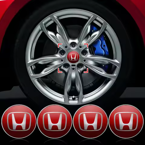 4pcs 60mm Car Auto Wheel Center Cover Badge Hub Cap Replacement for Honda CBR300RR CBR600RR CBR1000R