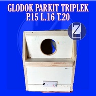 Glodok Parakeet || Plywood material || Size L15 x W16 x H20