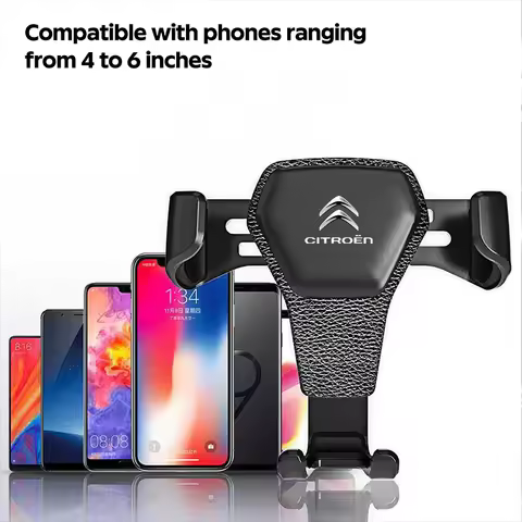Car Phone Brace Mount Auto Air Vent Handset Holder For Citroen C4 CACTUS Picasso Aircross C3 C5 C-EL