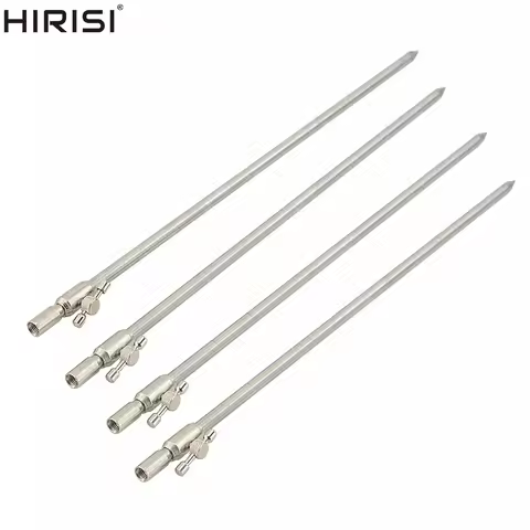 Hirisi 4 Piece Carp Fishing Rod Pod Fishing Bank Sticks Fit Fishing Bite Alarm Fishing Accessories