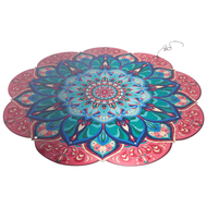 yunhaoSK-3D Wind Spinner Design 12inch Garden Laser Cut Hanging Wind Spinners Metal Yard Art Deco In