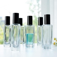 YU FENG 6 Pack Clear Glass Perfume Sprayer Bottle, 30ml Portable Perfume Fine Mist Sprayer, Empty Re