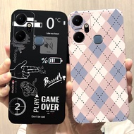 เคสสำหรับ Infinix Smart 6 Plus เคสเคสใส่โทรศัพท์ซิลิโคนนิ่มดีไซน์รูปหัวใจใหม่สำหรับ Infinix Smart 6 