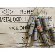 2 WATT 470 K OHM RESISTOR CONTENTS 10 PCS