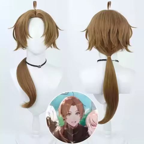 Anime Jobless Reincarnation Season 2 Rudeus Greyrat Cosplay Wig 60CM Long Heat Resistant Synthetic H