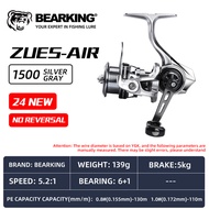 BEARKING Zeus II Series 800-3000รุ่น9สแตนเลสแบริ่ง5.2:1ระบบลากรอกตกปลากำลังไฟสูงสุด7กิโลกรัม Hengkan