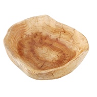 (IVQD) Household Fruit Bowl Wooden Candy Dish Fruit Plate Wood Carving Root Fruit Plate Wood 25-29 c