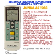 GENERA UNIVERSAL AC REMOTE/ FUJITS JUNDA AC-1018/