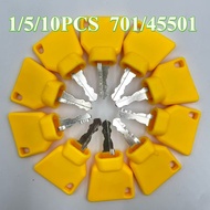1/5/10PCS YELLOW 701/45501 331/26790 For 14657 JCB 2CX 3CX 4CX 200 210 220 230 240 Keys Equipment Ig