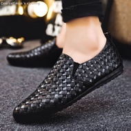 Peas Shoes Men's Shoes Casual Shoes Driving Shoes Male Student Shoes Social Guy Shoes Leather Shoes 