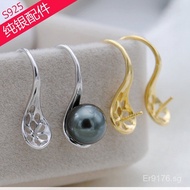 High Heels Earrings K Golden Sky Support925Silver Stud Earrings Accessories diy Hollow Pearl Craft S