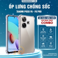 Poco F6 / F6 Pro flexible case, 4-sided shockproof, camera protection, silicon material