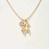 < Xiyue > Gold Coin Pony Necklace Benming Year Exquisite Light Luxury Temperament Meaning Sweater Ch
