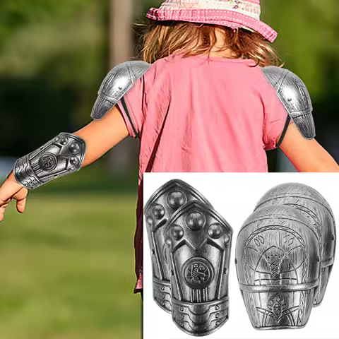 Children's Shoulder Guards Medieval Plate Armor Cosplay Costume Armour Accessory Arms Prop Armour Co