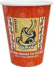 (Amazon.co.jp Exclusive) Commercial Paper Cups, Cardboard, Lets Coffee, 280 ml, 9 Ounces, Set of 2 x