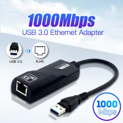 1000Mbps Type C USB 3.0 Wired Network Card USB To Rj45 Lan Ethernet Adapter Converter Gigabit for TV
