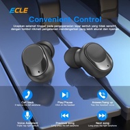 promo!! ecle tws earbuds sport wireless earphone touch bluetooth