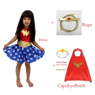 🇹🇭 ฮาโลวีน เด็ก ชุด halloween wonder woman เด็ก Dress cosplay costume ชุดฮีโร่ ชุดแปลกๆ ชุดแฟนซี ชุด