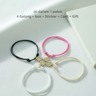 Couple Bracelet 4 Friends Simple Korean Character Bracelet 4