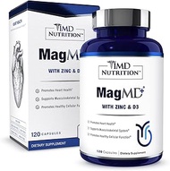 1MD Nutrition MagMD Plus - Magnesium with Zinc & D3 | Promotes Heart Health, Supports Bone & Muscle 