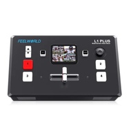 FEELWORLD L1 PLUS Multi Camera Video Mixer Switcher 2" Touch PTZ Control 4K Input Live Streaming