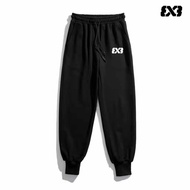 Loose Basketball Training Pants 3X3 Sport Trousers Autumn Winter Grey Street Style Cuffed Student Ca