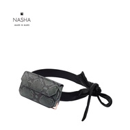 [ NASHA ] Pistol | Pinegreen กระเป๋าคาดเอวหนังงูสีเขียวเข้ม