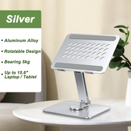 ANVERS Adjustable iPad Stand Holder 360°Rotating Tablet Mount Foldable Tablet Stand Heavy Duty Aluminum Desktop Stand for All Phone/Tablet 0-12.9 inch