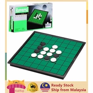 Reversi Set Magnetic Board Game Black &amp; White Chess Othello Chess Magnetic Chess Foldable Chess Board Set Catur Magnetic