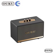 ลำโพงบลูทูธ BT5.3 ความจุ 3000mAh ใช้งานนาน 20ชม. ดีไซน์คลาสิกหรูหรา OUKU M18PLUS