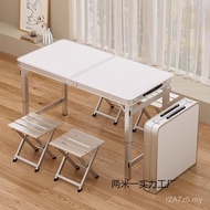 Table Chair Outdoor Eating Portable Folding Table Small Table Stall Night Market Outdoor Camping Alu