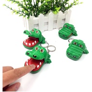 CP Shopping Crocodile Biting Finger Bag Charm Backpack Cute Key Ring School Japanese