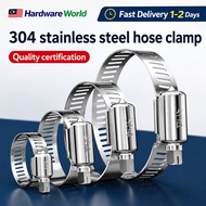 JAPAN TECHNOLOGY 304 Stainless Steel Hose Clamp Adjustable Pipe Clamp Quality Certification Jubilee 