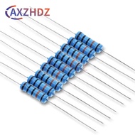 50PCS 1/2W 0.5W 1R - 1M Metal Film Resistor 1% 2R 10R 22R 47R 100R 330R 2k 1K 4.7K 10K 100K 4.7 51 4